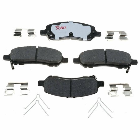 R/M BRAKES BRAKE PADS OEM FMSI Number D1813; Hybrid Technology; Includes Mounting Hardware EHT1813H